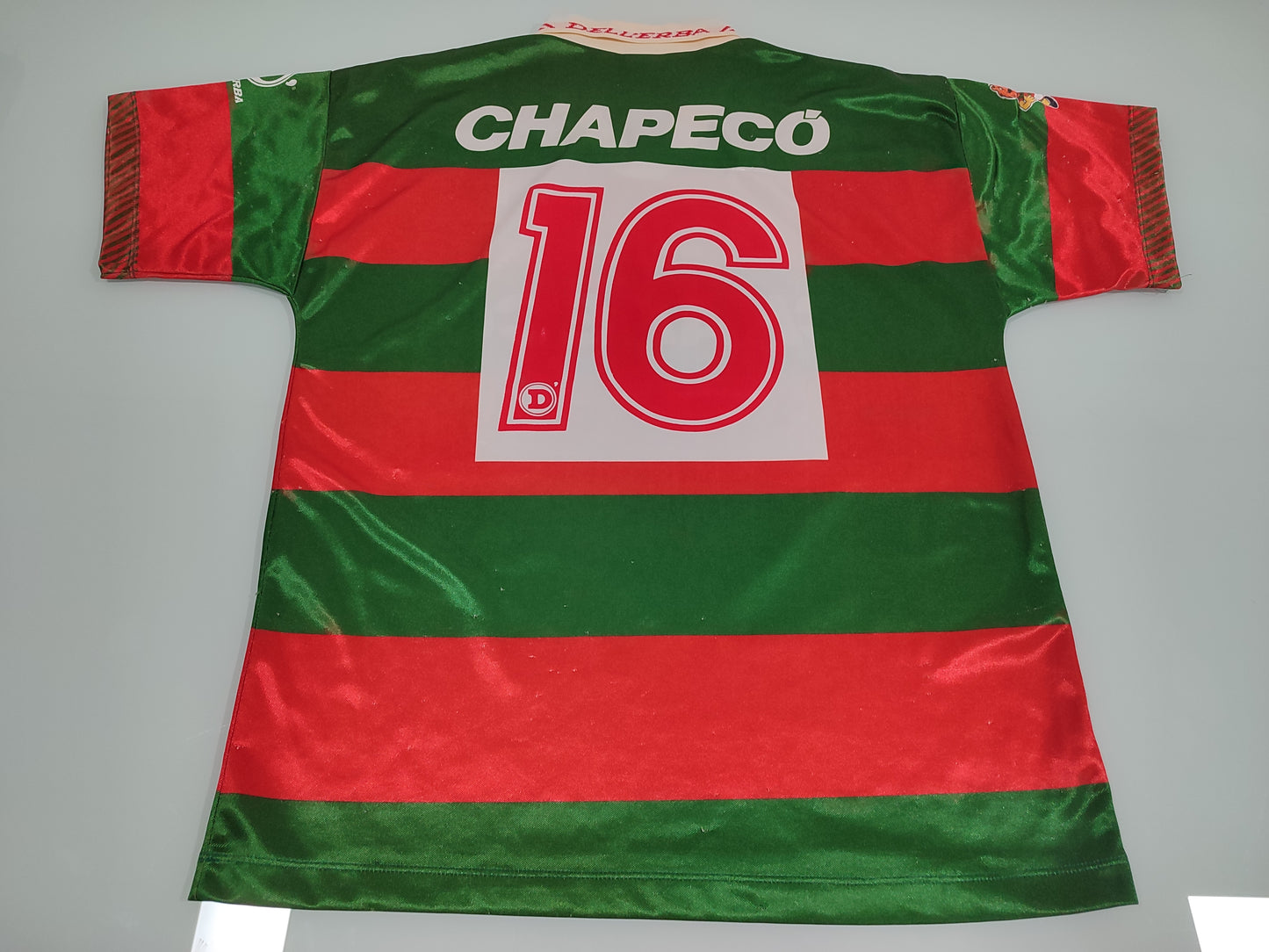 Raridade - Camisa da Portuguesa - 1995/96  - #16 Flávio Guarujá - de Jogo - de Coleção!