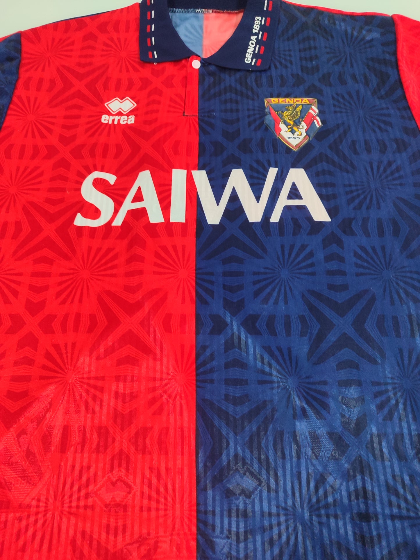 Espetacular Camisa Genoa – Calcio Anos 90! - #6 Usada em Jogo - de Coleção!