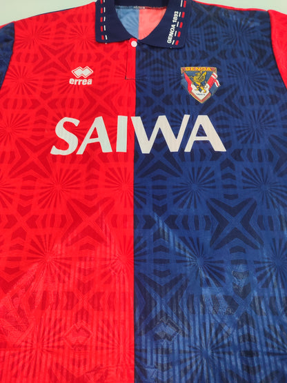 Espetacular Camisa Genoa – Calcio Anos 90! - #6 Usada em Jogo - de Coleção!