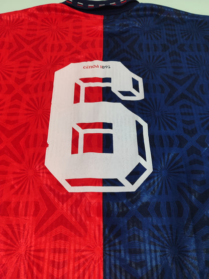 Espetacular Camisa Genoa – Calcio Anos 90! - #6 Usada em Jogo - de Coleção!