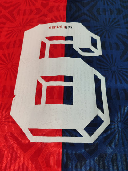 Espetacular Camisa Genoa – Calcio Anos 90! - #6 Usada em Jogo - de Coleção!