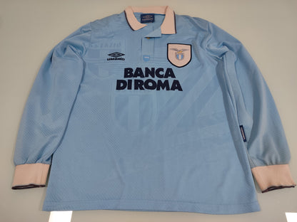 Raridade Espetacular Camisa Lazio 1993/1995 – Calcio Anos 90! - Mangas Longas - de Coleção!