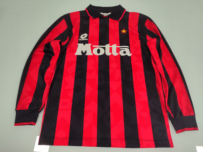 Raridade Espetacular Camisa Milan 1993/1994 – Van Basten - Mangas Longas - de Coleção!