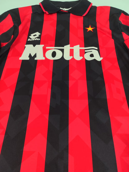 Raridade Espetacular Camisa Milan 1993/1994 – Van Basten - Mangas Longas - de Coleção!