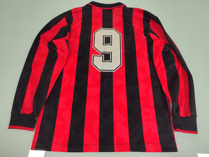 Raridade Espetacular Camisa Milan 1993/1994 – Van Basten - Mangas Longas - de Coleção!