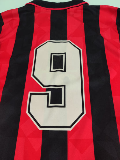 Raridade Espetacular Camisa Milan 1993/1994 – Van Basten - Mangas Longas - de Coleção!