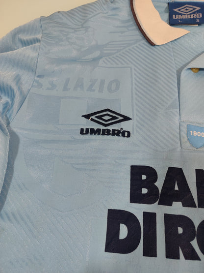 Raridade Espetacular Camisa Lazio 1993/1995 – Calcio Anos 90! - Mangas Longas - de Coleção!