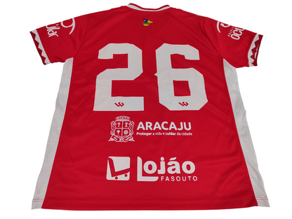 Rara E Linda Camisa do Sergipe - Usada em Jogo - Com Pinturas - De Coleção!