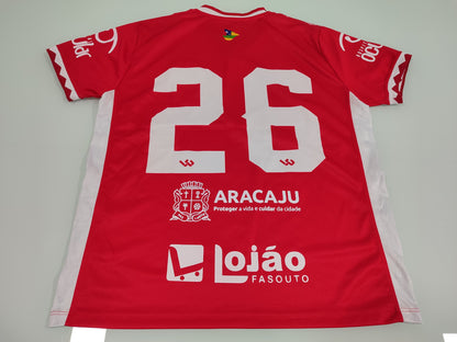 Rara E Linda Camisa do Sergipe - Usada em Jogo - Com Pinturas - De Coleção!