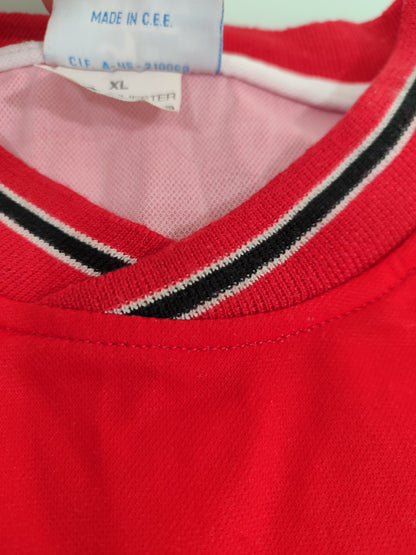 Sensacional - Camisa Antiga Rayo Vallecano - Patrocínio Abelha - Usada Jogo - de Coleção!