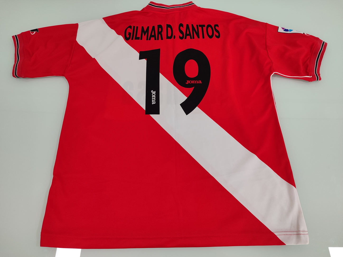Sensacional - Camisa Antiga Rayo Vallecano - Patrocínio Abelha - Usada Jogo - de Coleção!