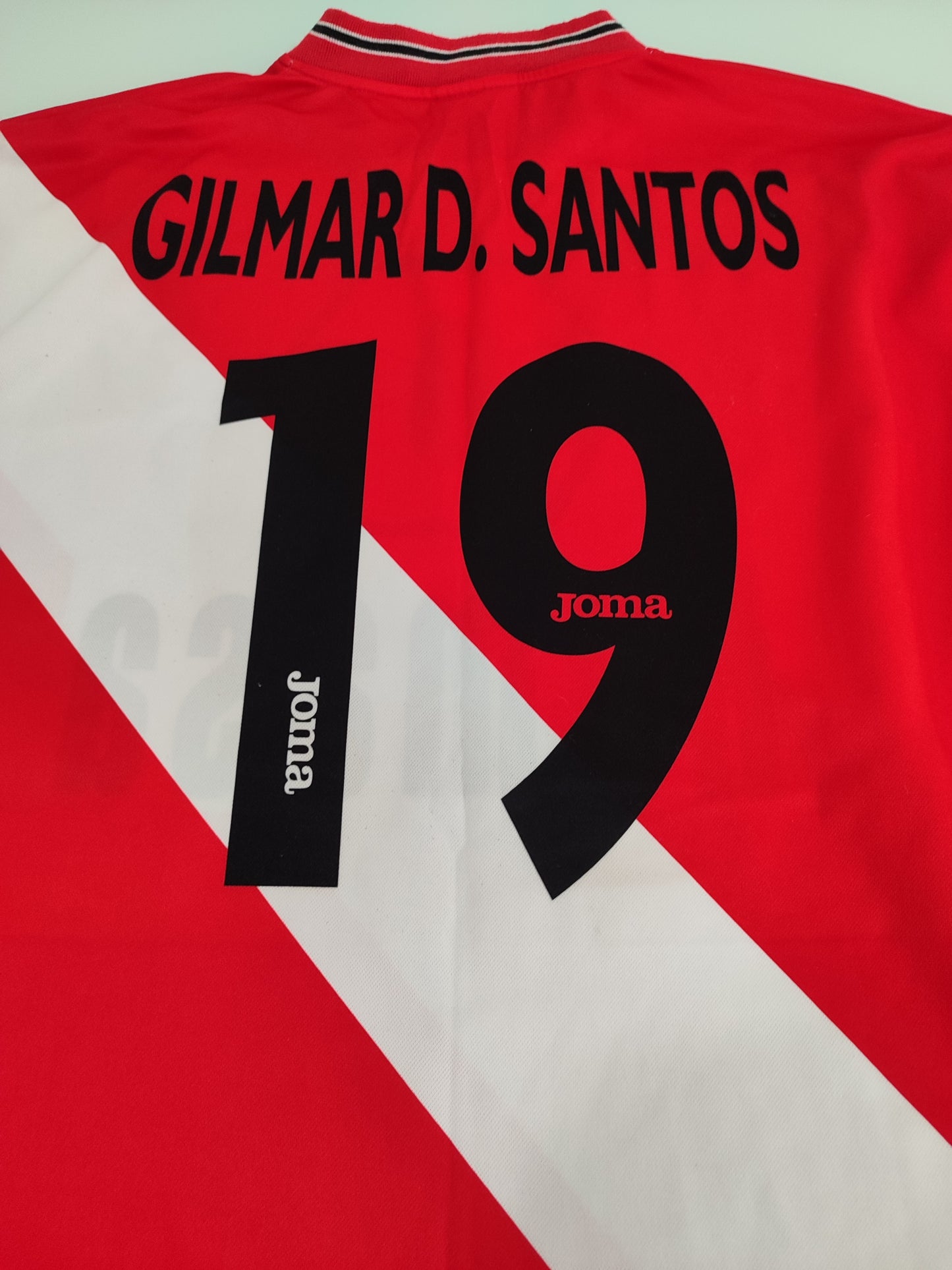 Sensacional - Camisa Antiga Rayo Vallecano - Patrocínio Abelha - Usada Jogo - de Coleção!