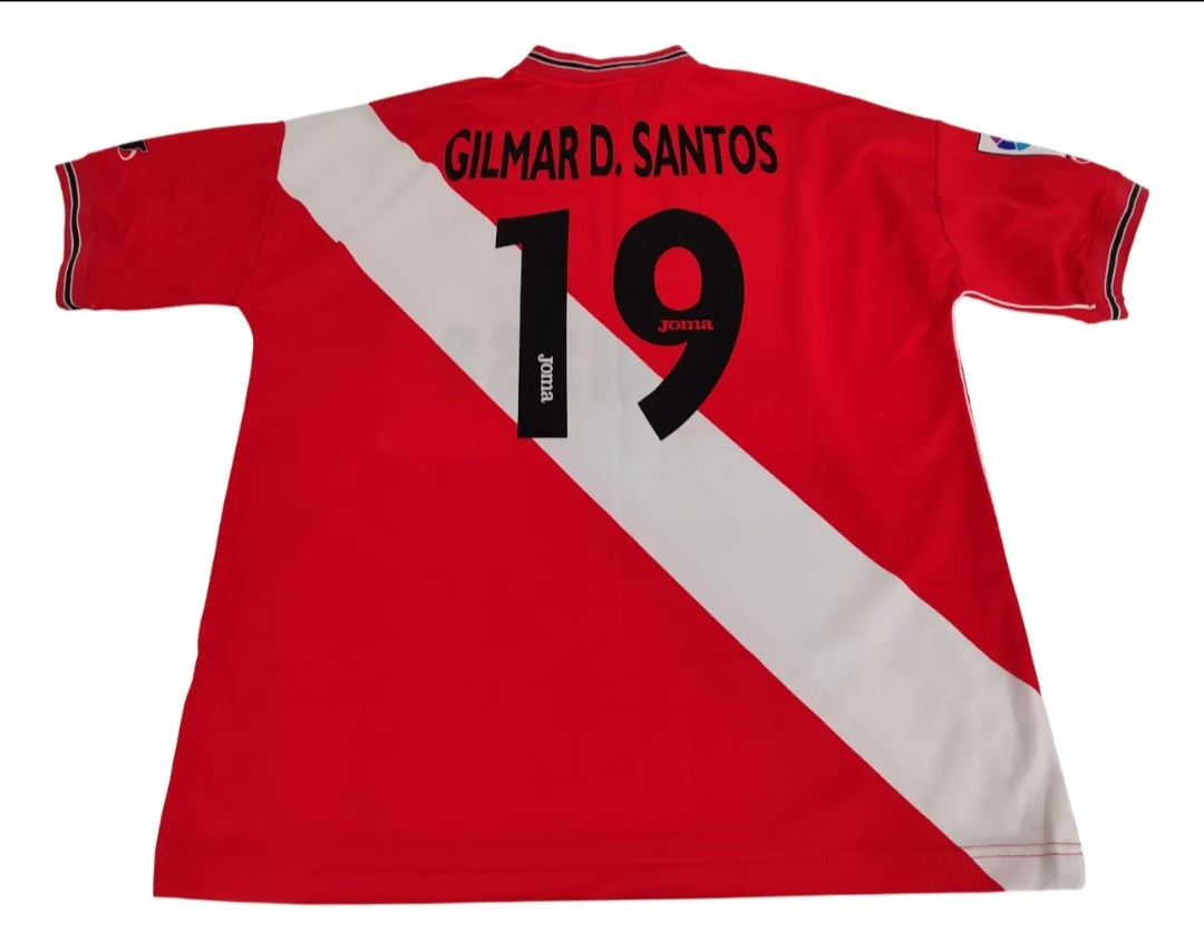 Sensacional - Camisa Antiga Rayo Vallecano - Patrocínio Abelha - Usada Jogo - de Coleção!
