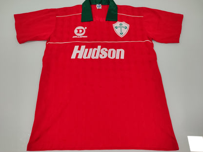 Espetacular Camisa da Portuguesa - 1990 - Dellerba - Usada em Jogo!