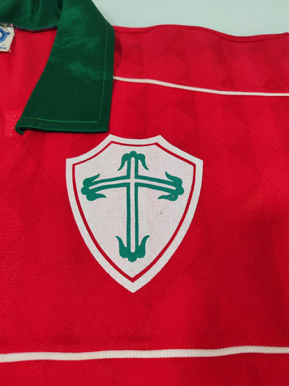 Espetacular Camisa da Portuguesa - 1990 - Dellerba - Usada em Jogo!