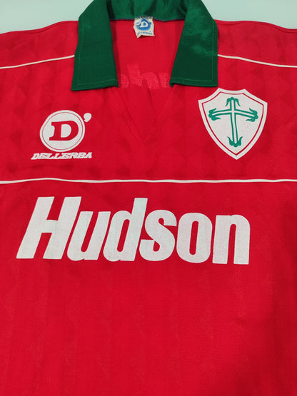 Espetacular Camisa da Portuguesa - 1990 - Dellerba - Usada em Jogo!