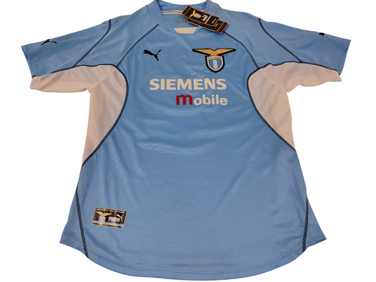 Espetacular Camisa da Lazio - Itália - 2001/2002 - Modelo Player na Etiqueta! Simeone!
