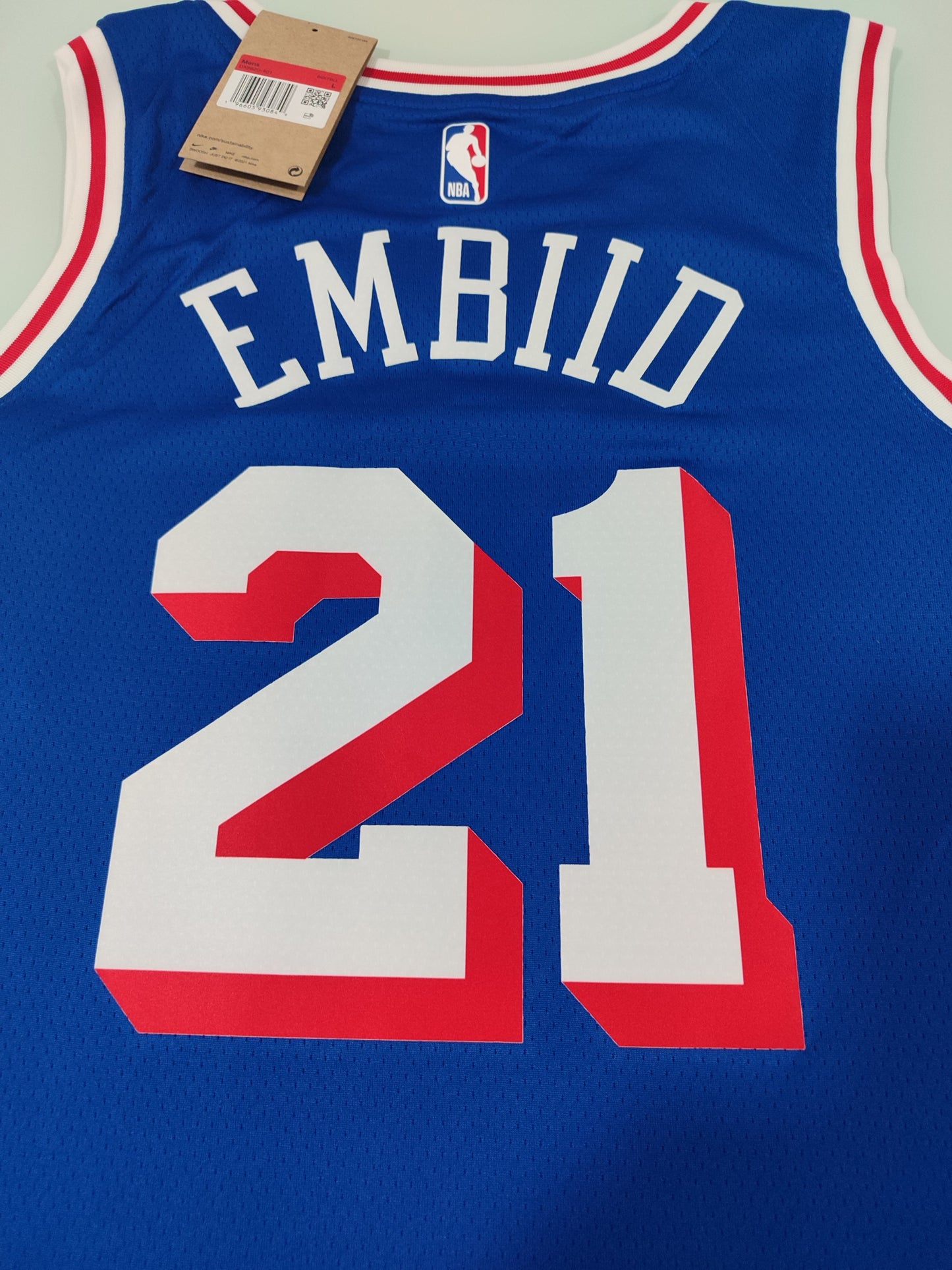 Especial NBA - Camisa Philadelphia 76Ers - Nike Icon Edition - Joel Embiid - Estoque Raro!