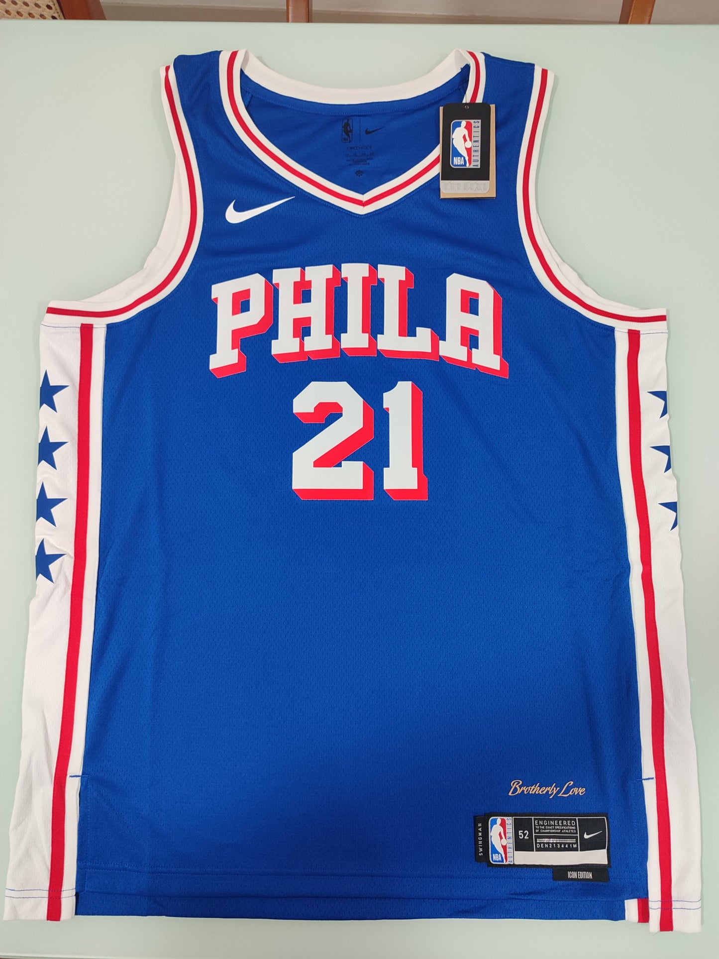 Especial NBA - Camisa Philadelphia 76Ers - Nike Icon Edition - Joel Embiid - Estoque Raro!
