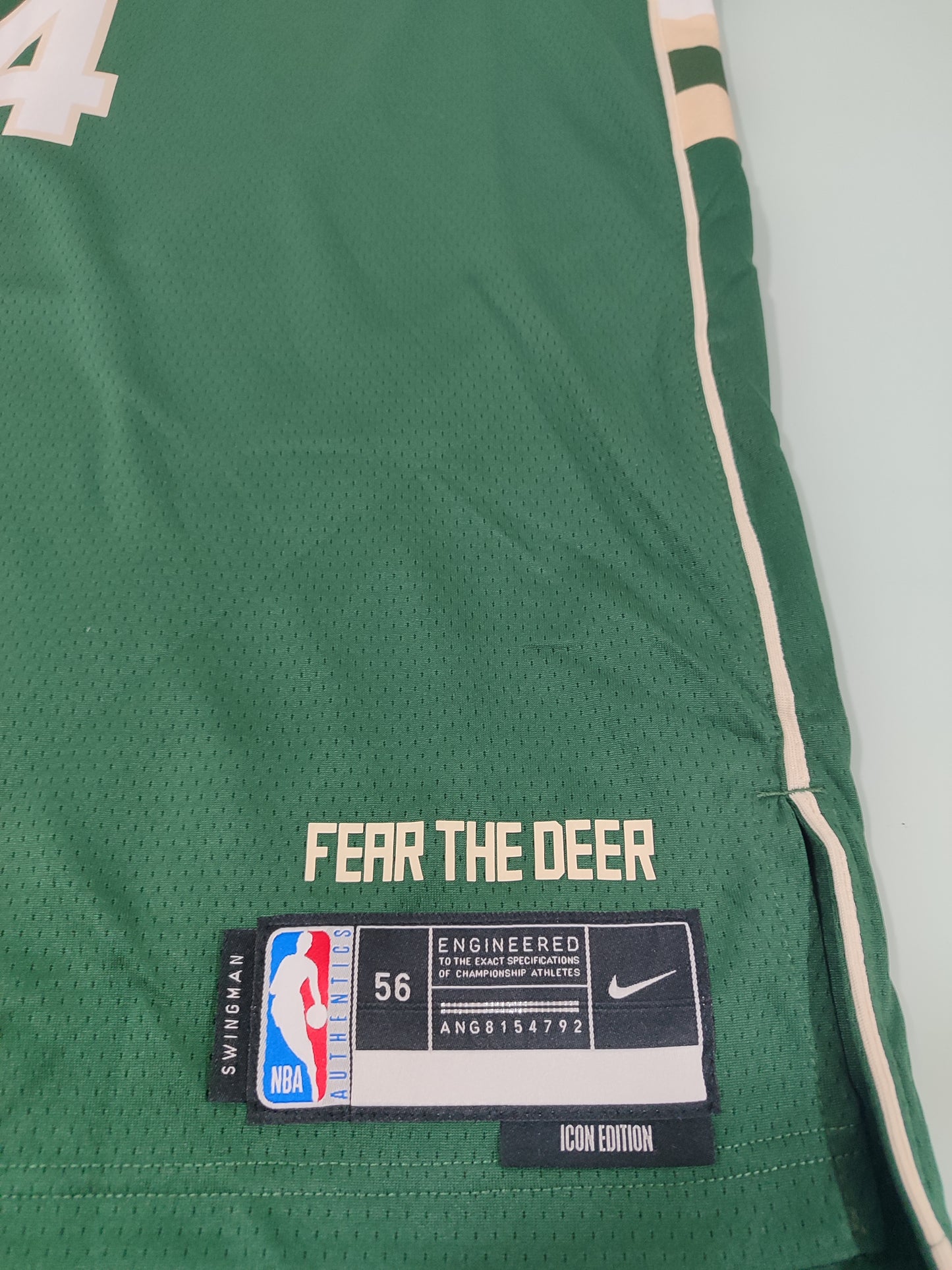 Especial NBA - Camisa Milwaukee Bucks - Nike Icon Edition - Giannis Antetokounmpo - Estoque Raro!