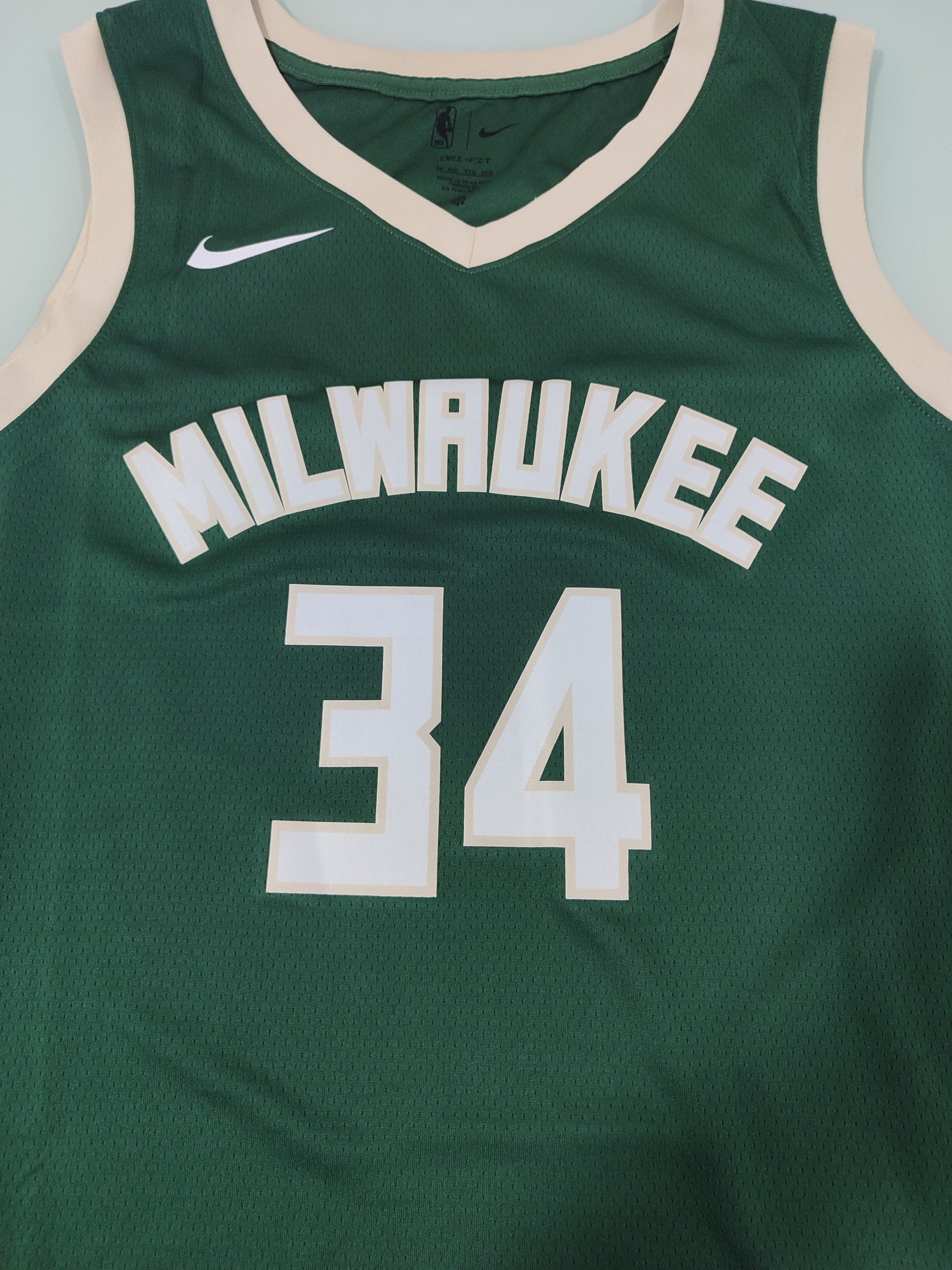 Especial NBA - Camisa Milwaukee Bucks - Nike Icon Edition - Giannis Antetokounmpo - Estoque Raro!