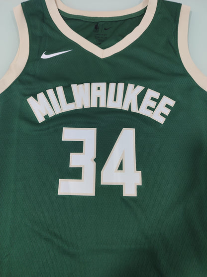 Especial NBA - Camisa Milwaukee Bucks - Nike Icon Edition - Giannis Antetokounmpo - Estoque Raro!