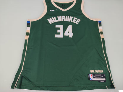 Especial NBA - Camisa Milwaukee Bucks - Nike Icon Edition - Giannis Antetokounmpo - Estoque Raro!