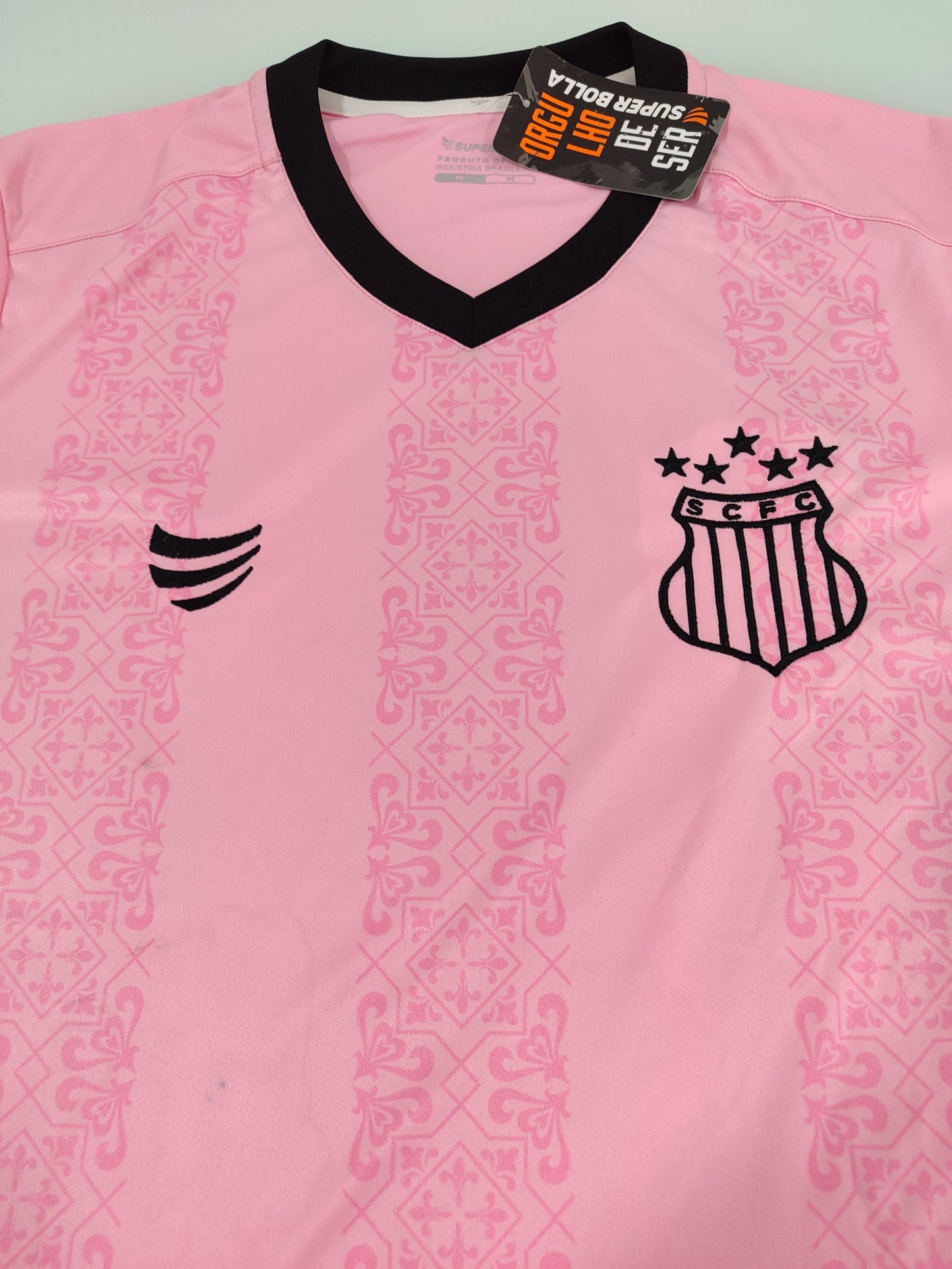 Espetacular Camisa Sampaio Corrêa - Outubro Rosa - Azulejos - de Coleção!