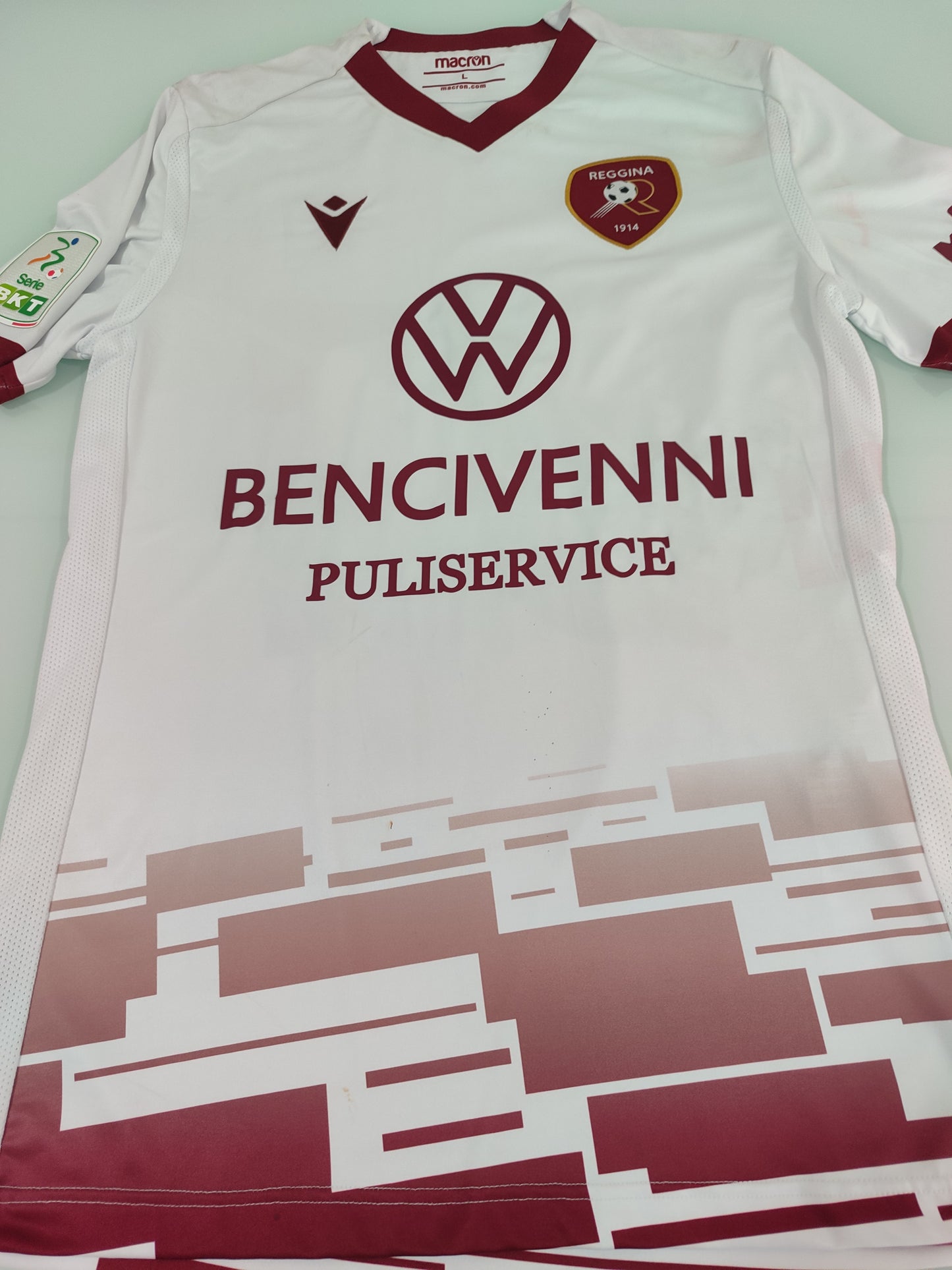 Espetacular - Reggina Calcio - Itália - Macron - Usada em Jogo - de Coleção!