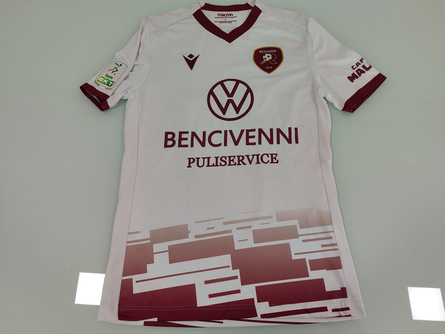Espetacular - Reggina Calcio - Itália - Macron - Usada em Jogo - de Coleção!