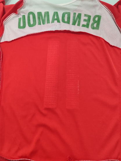 Raríssima Camisa Marrocos 2005 Nike Total 90 - #11 Tarik Bendamou - Usada vs Brasil no Mundial - de Coleção