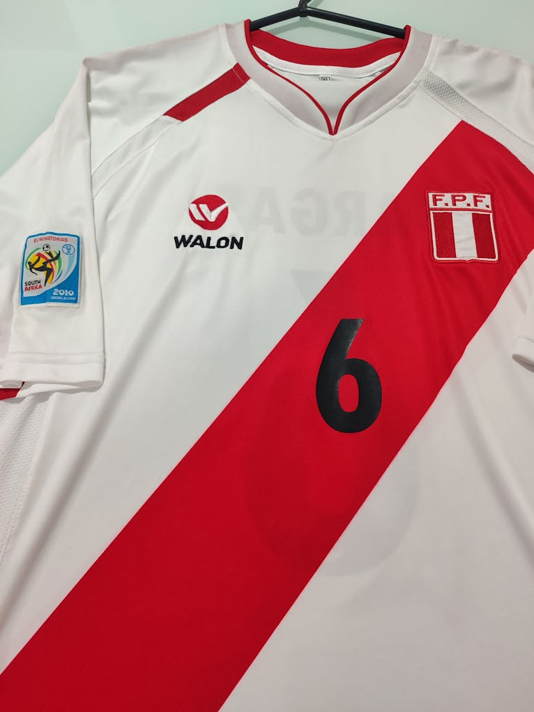 Linda Camisa Peru Home 2008/2010 - #6 Juan Manuel Vargas - de Coleção