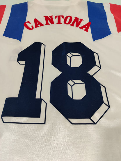 Camisa França 1992 Away Adidas Vintage Cantona #18 Rara G