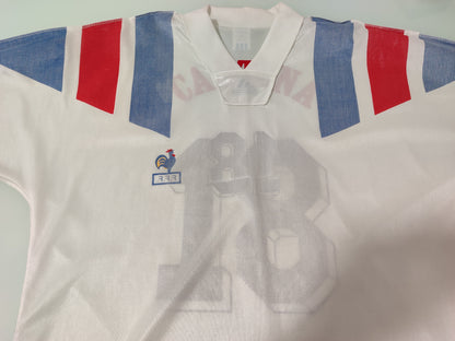 Camisa França 1992 Away Adidas Vintage Cantona #18 Rara G