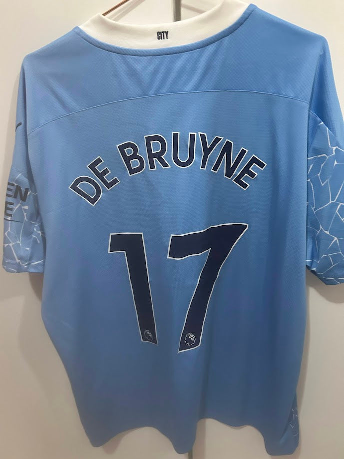 CAMISA MAN CITY HOME 20/21 - DE BRUYNE #17