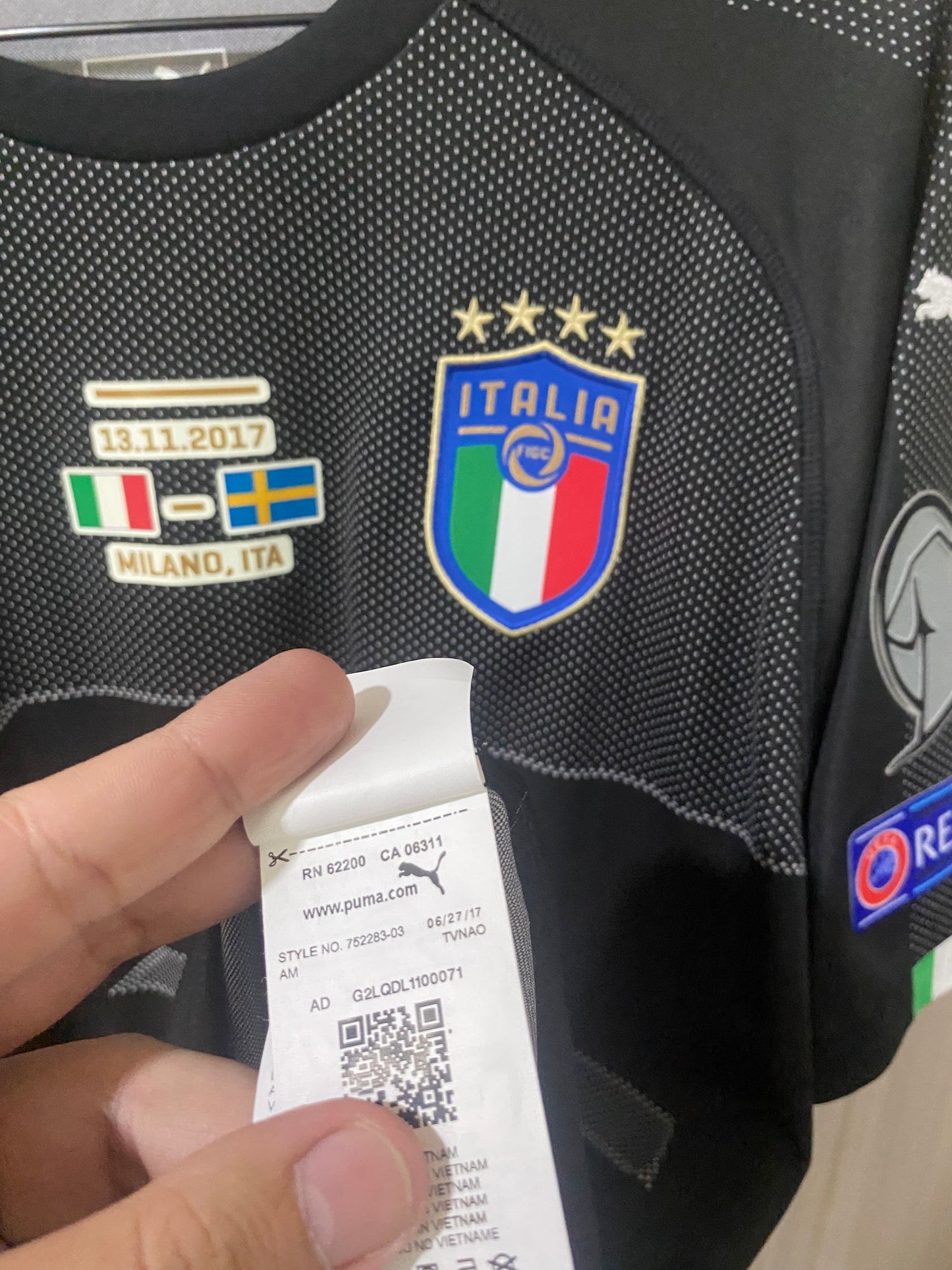 Camisa Itália Goleiro 2017 – GG