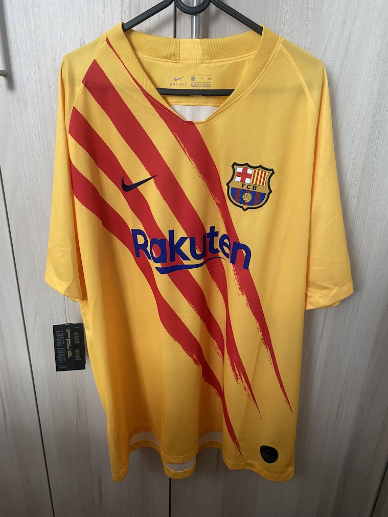 Camisa Barcelona Away 2019/20 – Nova, com etiqueta – Tamanho 2GG