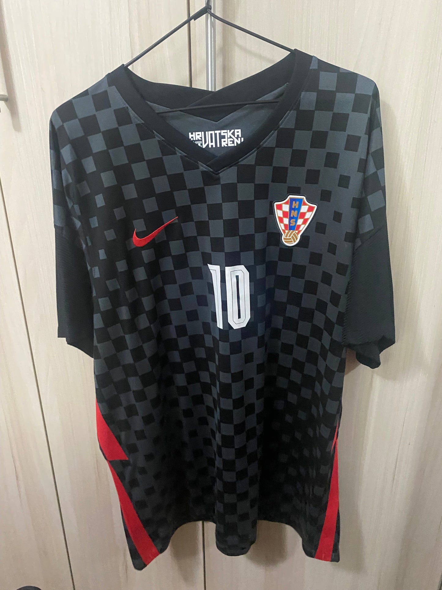 Camisa Croácia Away 2020 Nike Modrić #10 - Xadrez