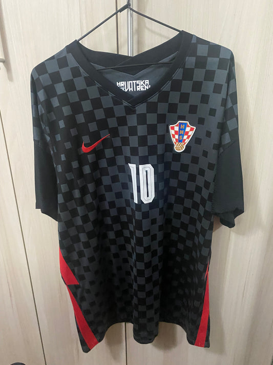 Camisa Croácia Away 2020 Nike Modrić #10 - Xadrez