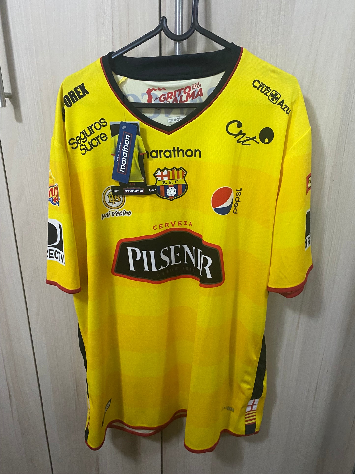 Camisa Barcelona Guayaquil Home 2017 Marathon - Nova com Etiqueta