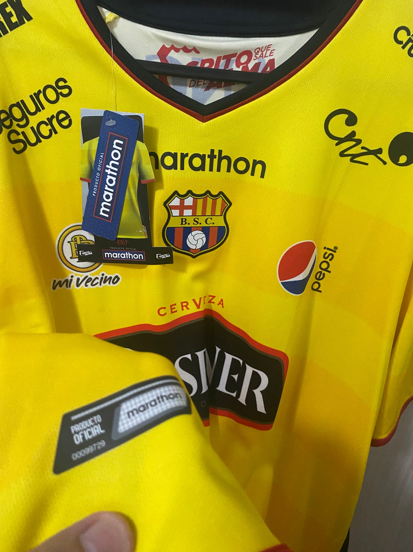 Camisa Barcelona Guayaquil Home 2017 Marathon - Nova com Etiqueta