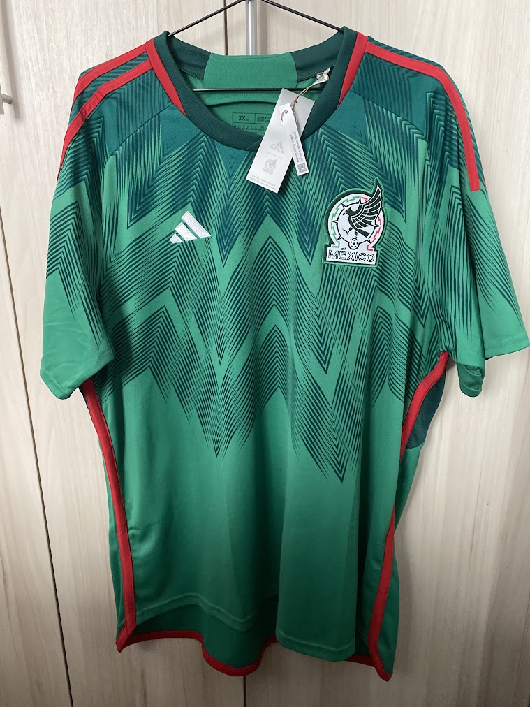 Camisa México Home 2022 adidas – Copa do Mundo – Nova com Etiqueta – Tamanho 2GG