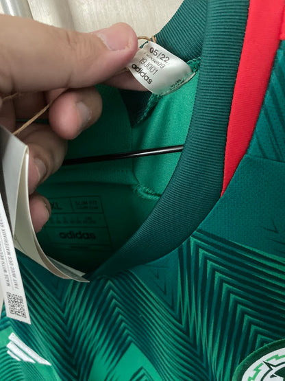 Camisa México Home 2022 adidas – Copa do Mundo – Nova com Etiqueta – Tamanho 2GG