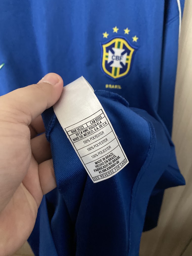 Camisa Brasil Goleiro 1999 Nike – #22 Carlos Germano – Mangas Longas – Tamanho GG