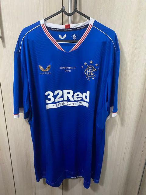 Camisa Rangers Home 2020/21 Castore Champions 55 – Escócia