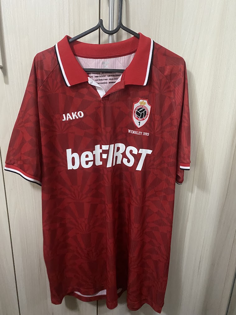 Camisa Royal Antwerp Home 2023/24 Jako Wembley 1993 – Bélgica
