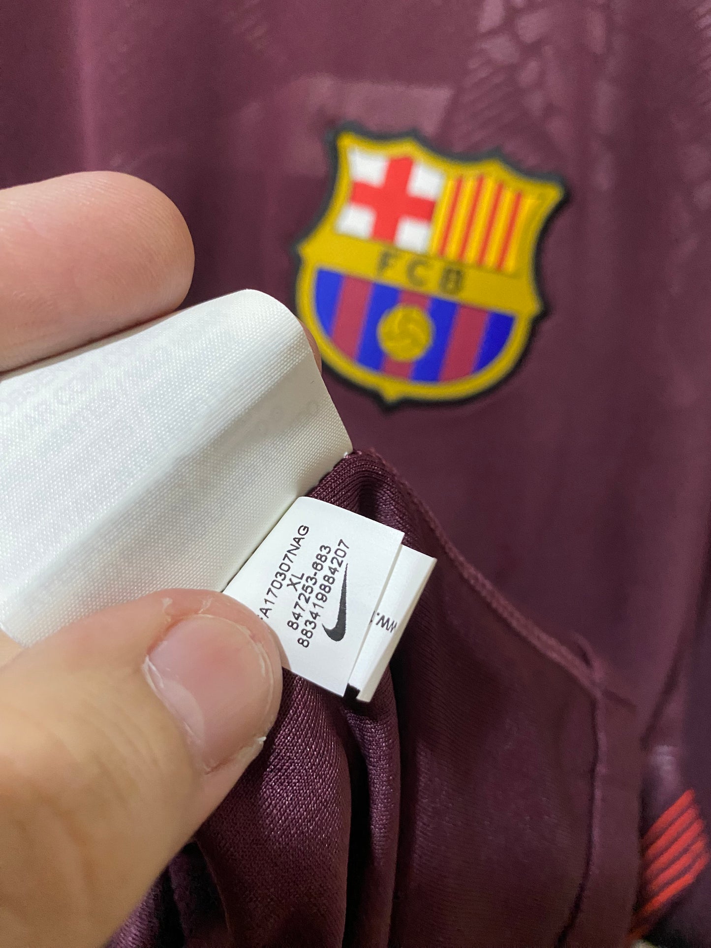 Nike FC Barcelona Stadium Third 2017-18 Jersey XXL – New with tags