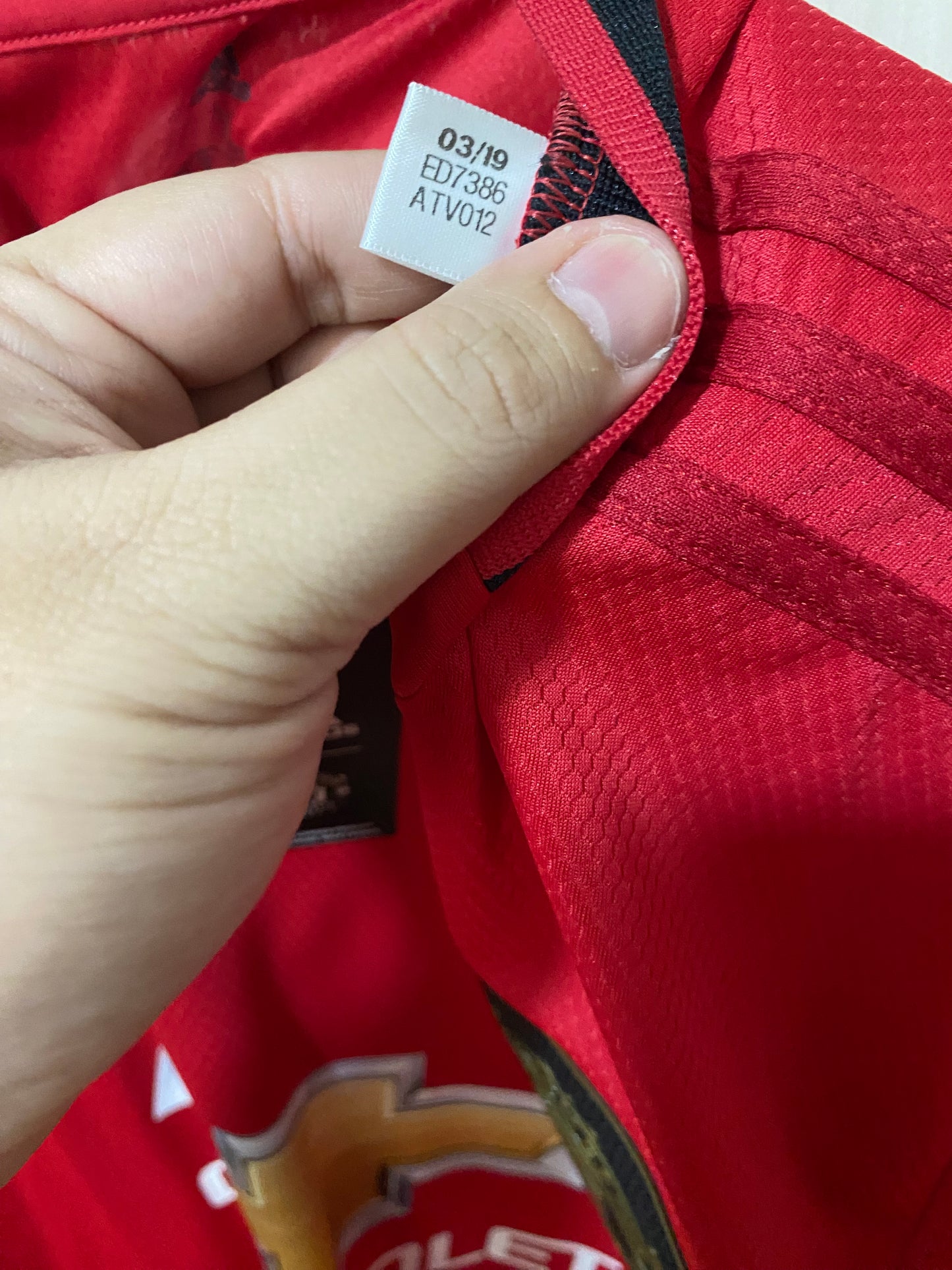 2019-20 Manchester United adidas Home Shirt (GG) - Nova com Etiquetas