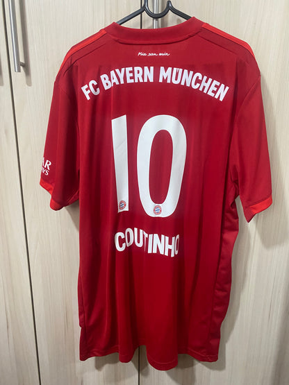 Bayern Munich Home Shirt 2020 - Philippe Coutinho - Size XL (59 x 78 cm)