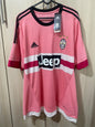Juventus Away Shirt Pink 2015 - Size XL (58 x 78 cm)
